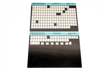 OEM Yamaha XM005-85 1998 T9.9W/F9.9W Service Manual Microfiche Lot