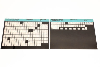 OEM Yamaha XM005-85 1998 T9.9W/F9.9W Service Manual Microfiche Lot