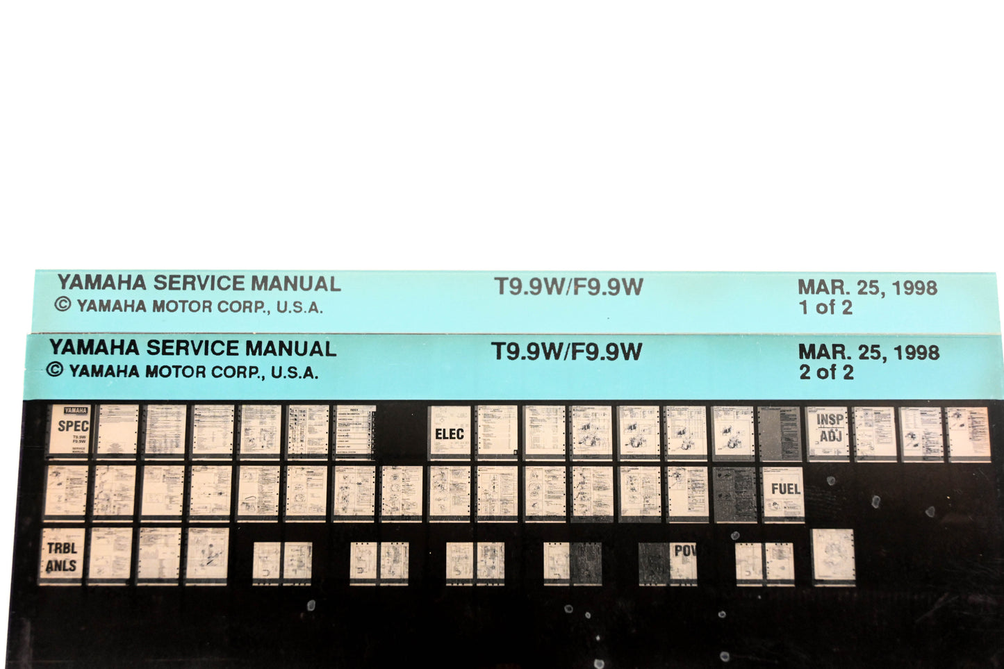 OEM Yamaha XM005-85 1998 T9.9W/F9.9W Service Manual Microfiche Lot
