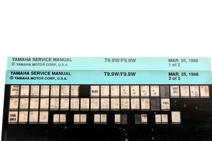 OEM Yamaha XM005-85 1998 T9.9W/F9.9W Service Manual Microfiche Lot