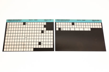 OEM Yamaha XM005-86 1998 V4(115-130)W Service Manual Microfiche Lot