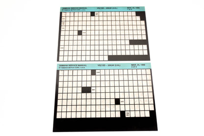 OEM Yamaha XM005-87 1998 V6(150-200)W(2.6L) Service Manual Microfiche Lot