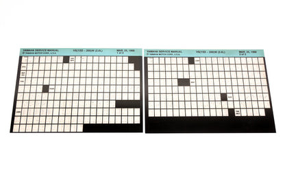 OEM Yamaha XM005-87 1998 V6(150-200)W(2.6L) Service Manual Microfiche Lot