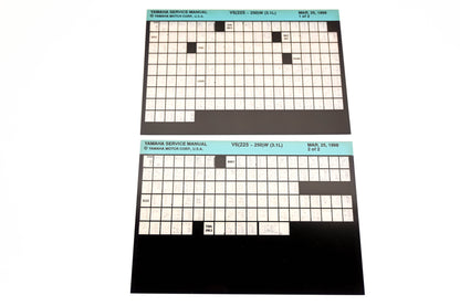 OEM Yamaha XM005-89 1998 V6(225-250)W(3.1L) Service Manual Microfiche Lot