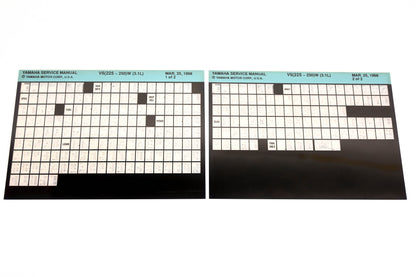 OEM Yamaha XM005-89 1998 V6(225-250)W(3.1L) Service Manual Microfiche Lot