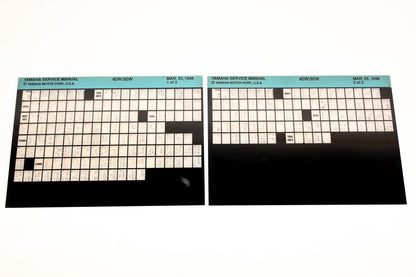 OEM Yamaha XM005-90 1998 40W/50W Service Manual Microfiche Lot