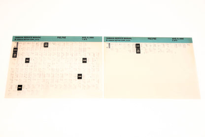 OEM Yamaha XM005-92 2000 F6Z,F8Z Service Manual Microfiche Lot