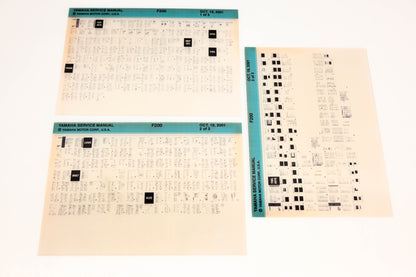 OEM Yamaha XM005-93 2001 F200 Service Manual Microfiche Lot