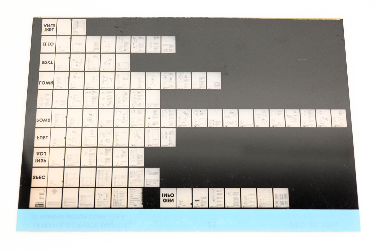 OEM Yamaha XM005-95 1994 2T Service Manual Microfiche