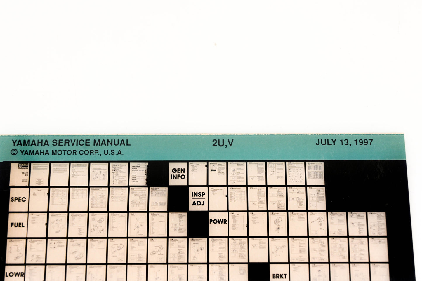 OEM Yamaha XM005-97 1997 2U,V Service Manual Microfiche