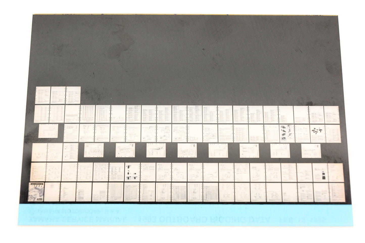 OEM Yamaha XM006-24 1993 Outboard Rigging Data Microfiche