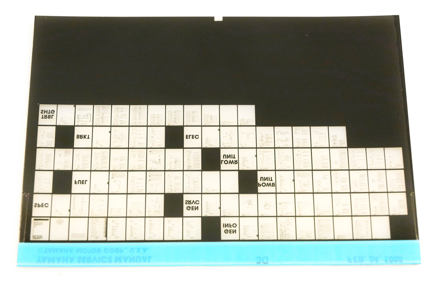 OEM Yamaha XM006-25 1988 3G Service Manual Microfiche