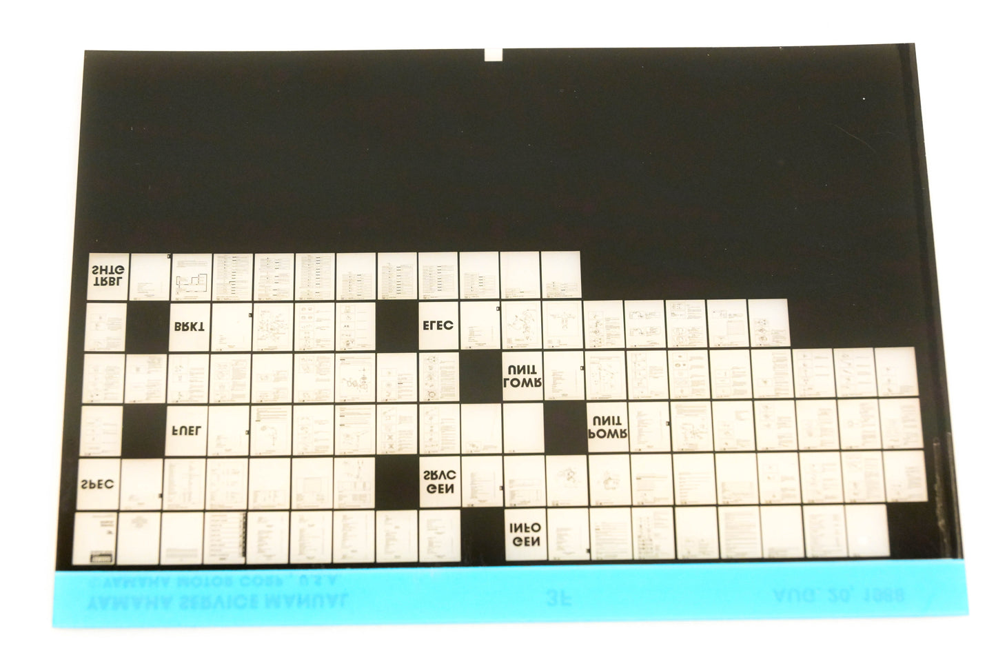 OEM Yamaha XM006-26 1988 3F Service Manual Microfiche