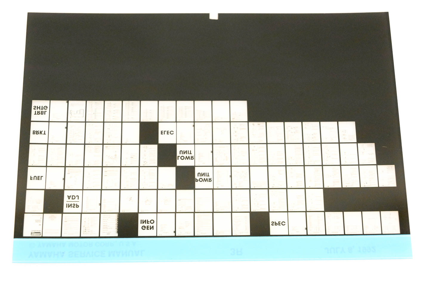 OEM Yamaha XM006-30 1992 3R Service Manual Microfiche
