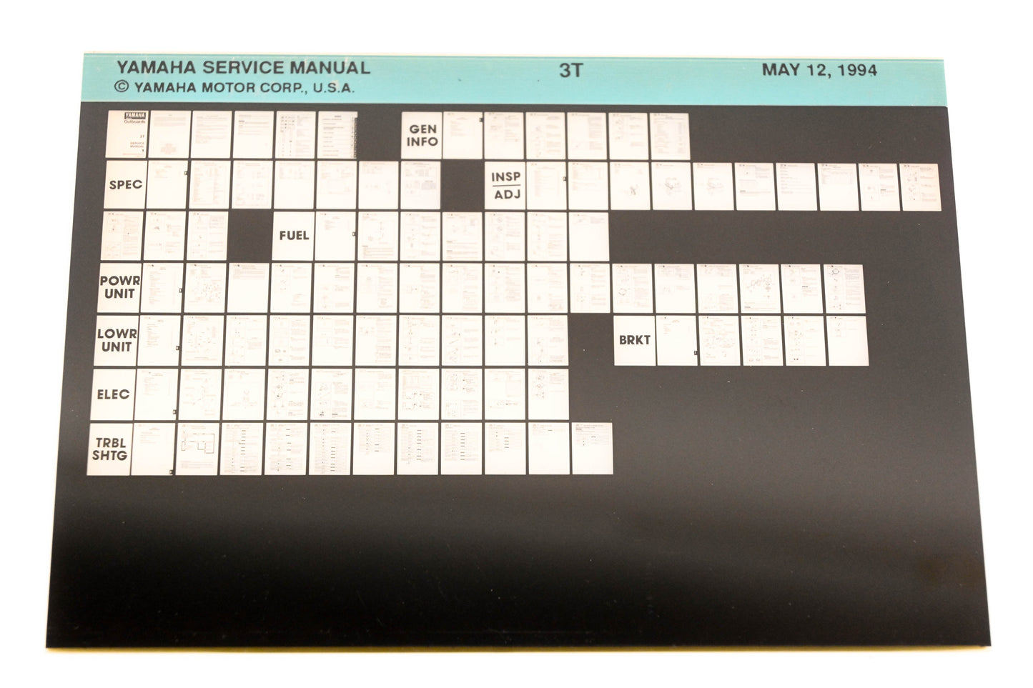 OEM Yamaha XM006-32 1994 3T Service Manual Microfiche