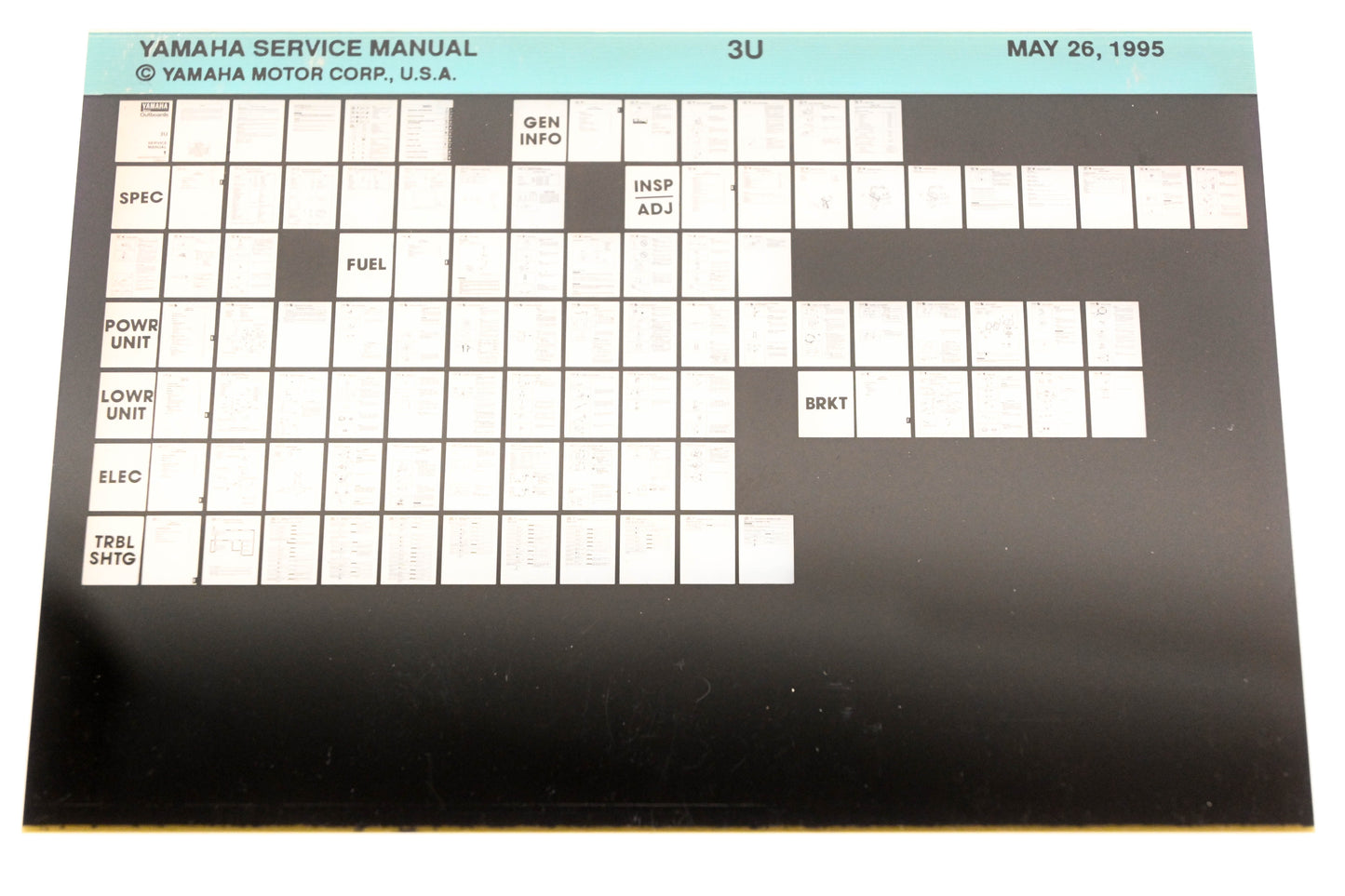 OEM Yamaha XM006-33 1995 3U Service Manual Microfiche