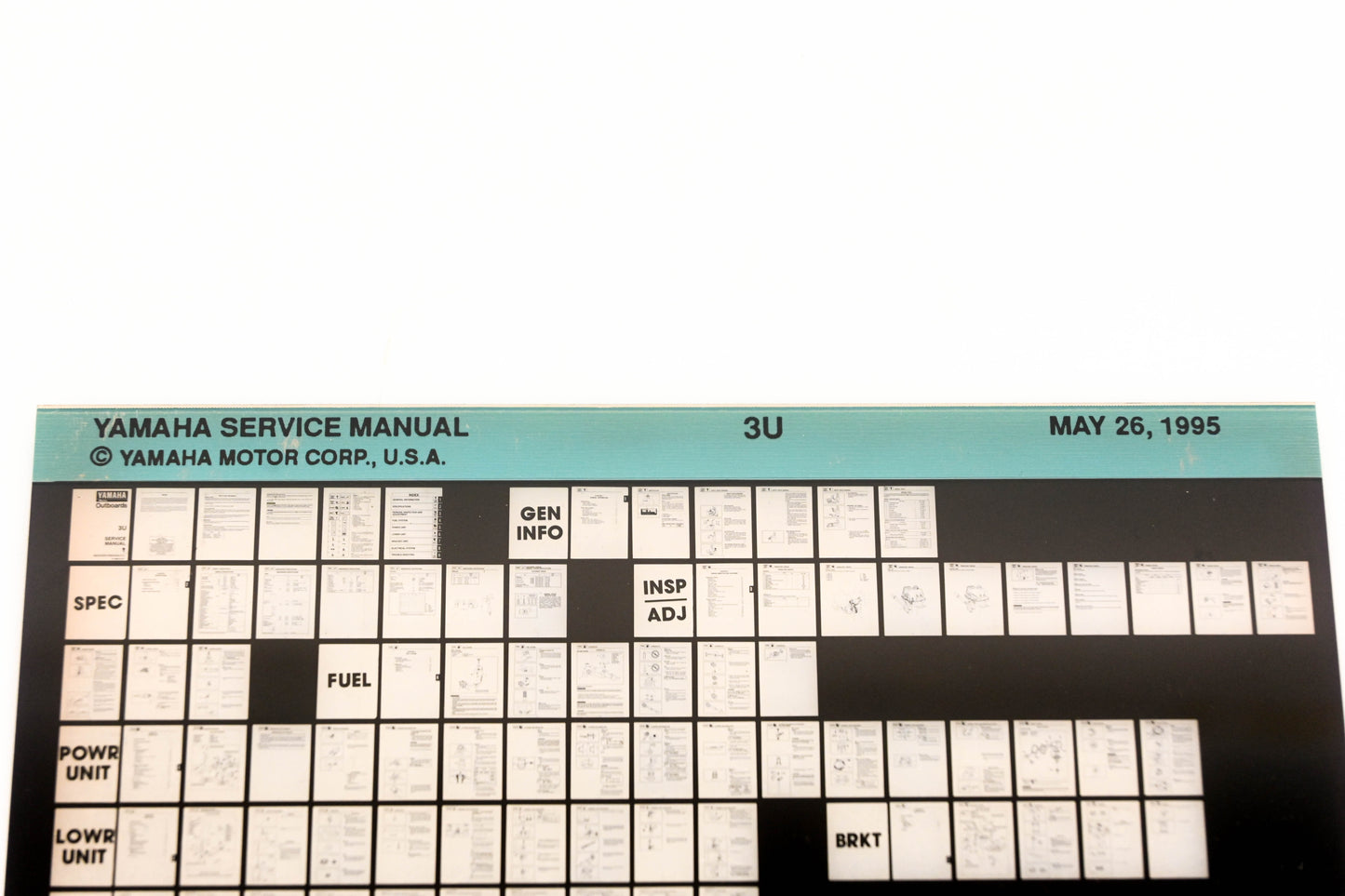 OEM Yamaha XM006-33 1995 3U Service Manual Microfiche