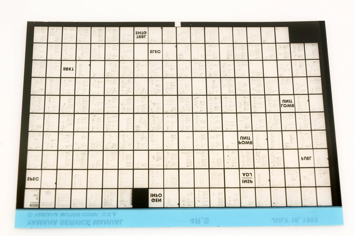OEM Yamaha XM006-35 1993 4R,S Service Manual Microfiche