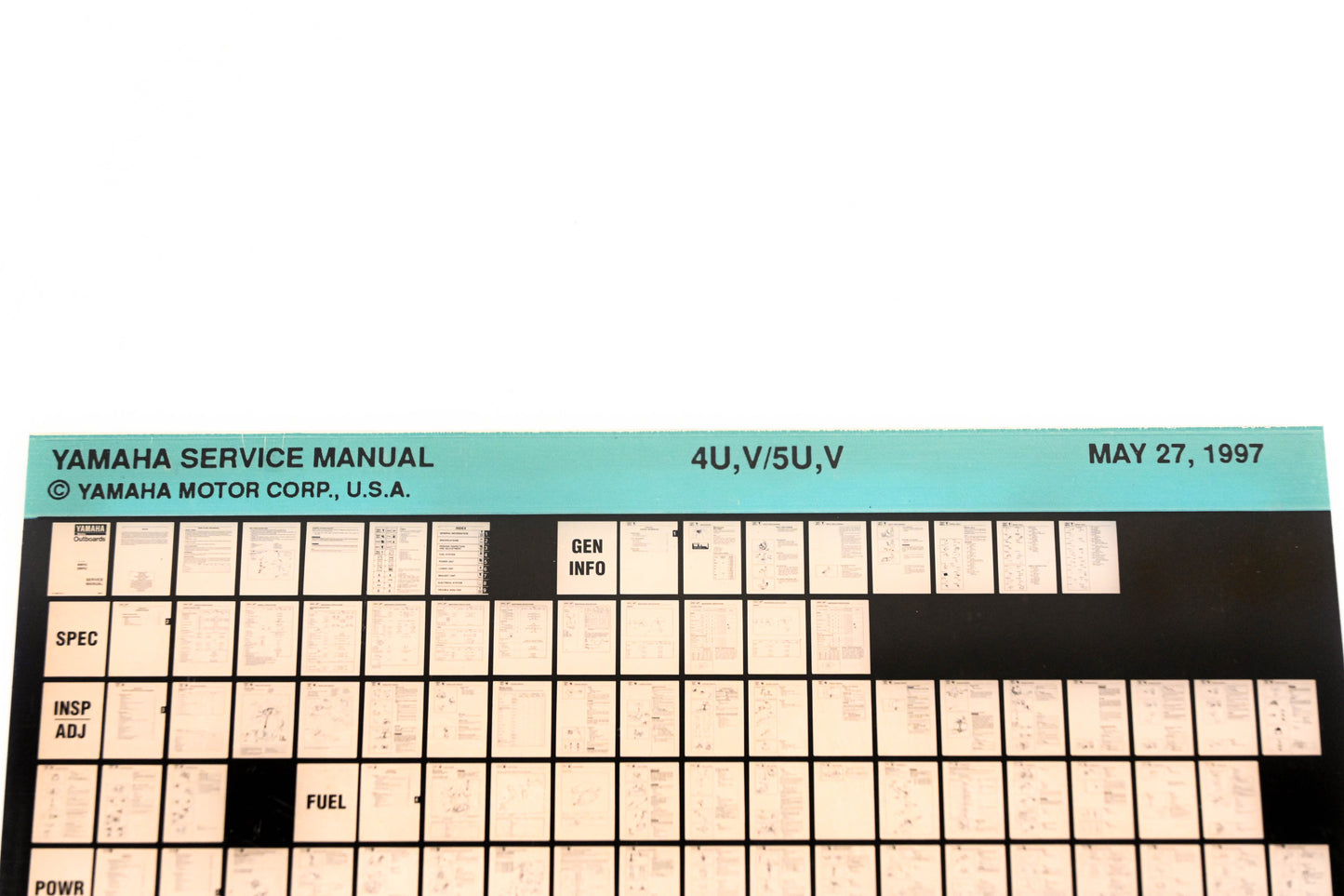 OEM Yamaha XM006-37 1997 4U,V/5U,V Service Manual Microfiche