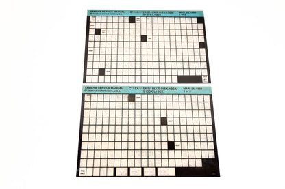 OEM Yamaha XM006-38 1999 C115X/115X/S115X/N115X/130X/S130X/L130X Manual Microfiche Lot