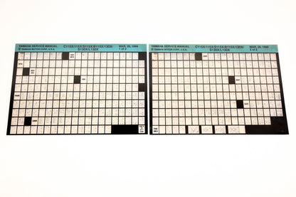 OEM Yamaha XM006-38 1999 C115X/115X/S115X/N115X/130X/S130X/L130X Manual Microfiche Lot