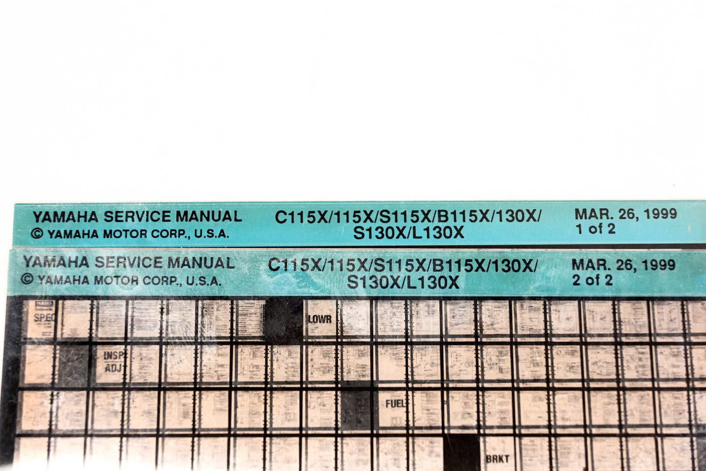 OEM Yamaha XM006-38 1999 C115X/115X/S115X/N115X/130X/S130X/L130X Manual Microfiche Lot