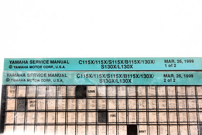 OEM Yamaha XM006-38 1999 C115X/115X/S115X/N115X/130X/S130X/L130X Manual Microfiche Lot