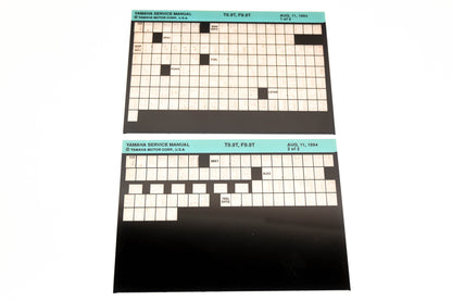 OEM Yamaha XM006-39 1994 T9.9T, F9.9T Service Manual Microfiche Lot