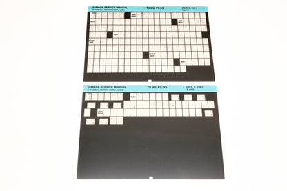 OEM Yamaha XM006-40 1991 T9.9Q, F9.9Q Service Manual Microfiche Lot