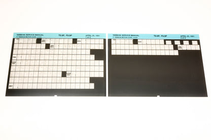 OEM Yamaha XM006-41 1991 T9.9P, F9.9P Service Manual Microfiche Lot