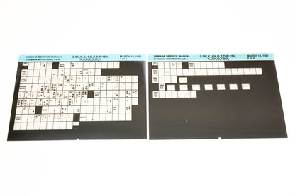 OEM Yamaha XM006-43 9.9N,K,J,H,G,F,D,P/15N,K,J,H,G,F,D,P Manual Microfiche Lot