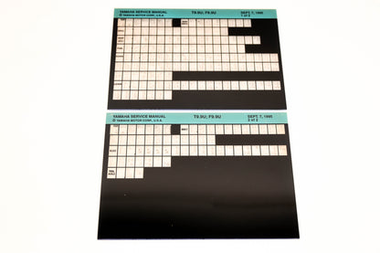 OEM Yamaha XM006-44 1995 T9.9U, F9.9U Service Manual Microfiche Lot