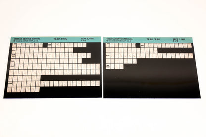 OEM Yamaha XM006-44 1995 T9.9U, F9.9U Service Manual Microfiche Lot