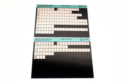 OEM Yamaha XM006-45 1997 T9.9U, V/F9.9U, V Service Manual Microfiche Lot