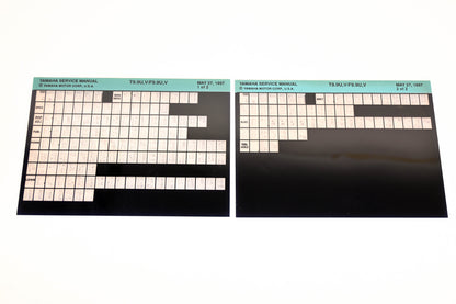 OEM Yamaha XM006-45 1997 T9.9U, V/F9.9U, V Service Manual Microfiche Lot