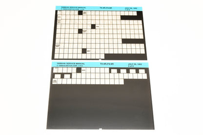 OEM Yamaha XM006-46 1992 T9.9R, F9.9R Service Manual Microfiche Lot