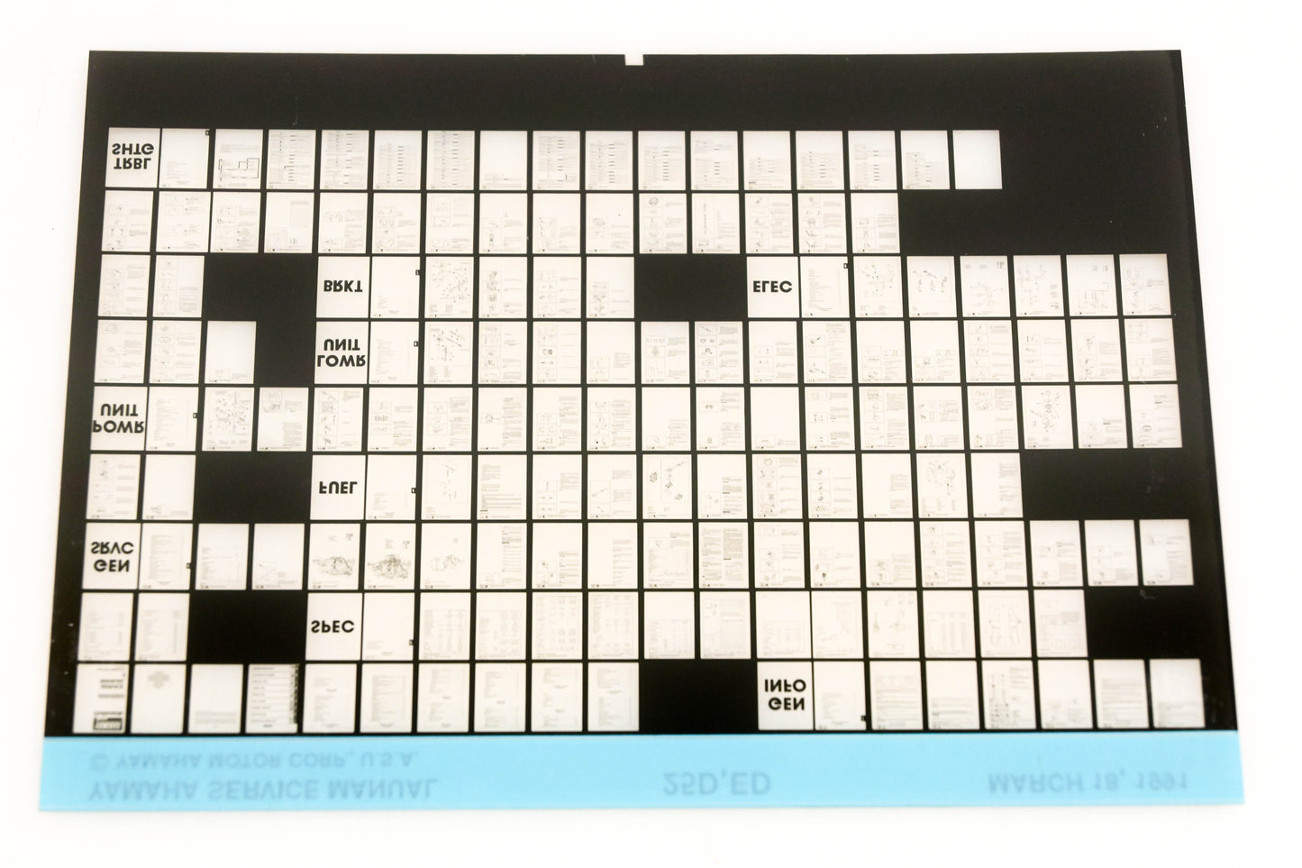 OEM Yamaha XM006-49 1991 25D,ED Service Manual Microfiche