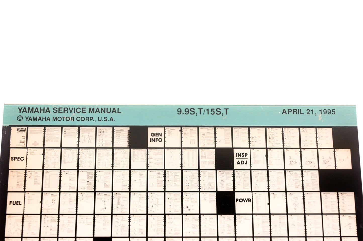 OEM Yamaha XM006-52 1995 9.9S,T/15S,T Service Manual Microfiche