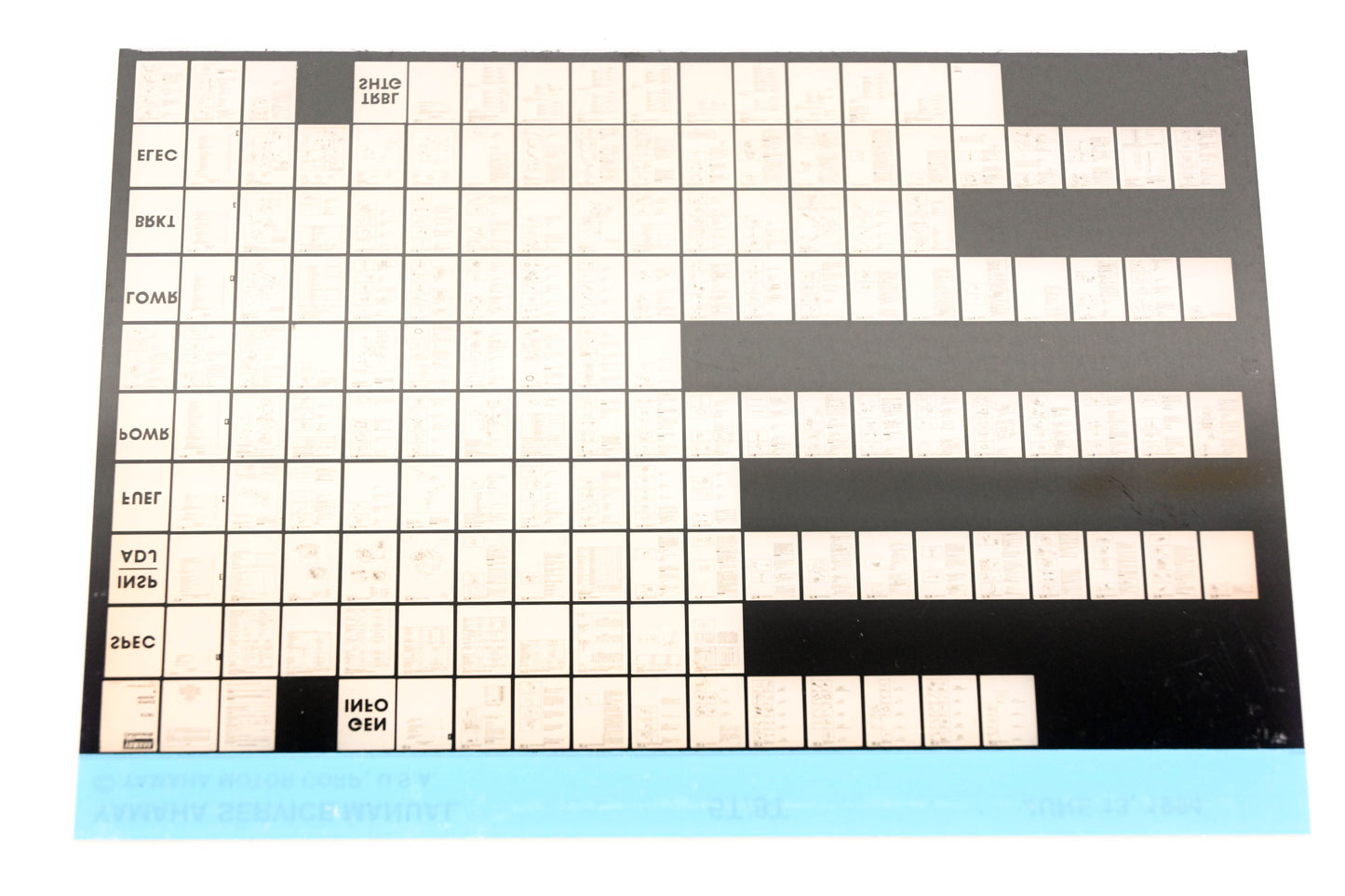 OEM Yamaha XM006-55 1994 6T/8T Service Manual Microfiche