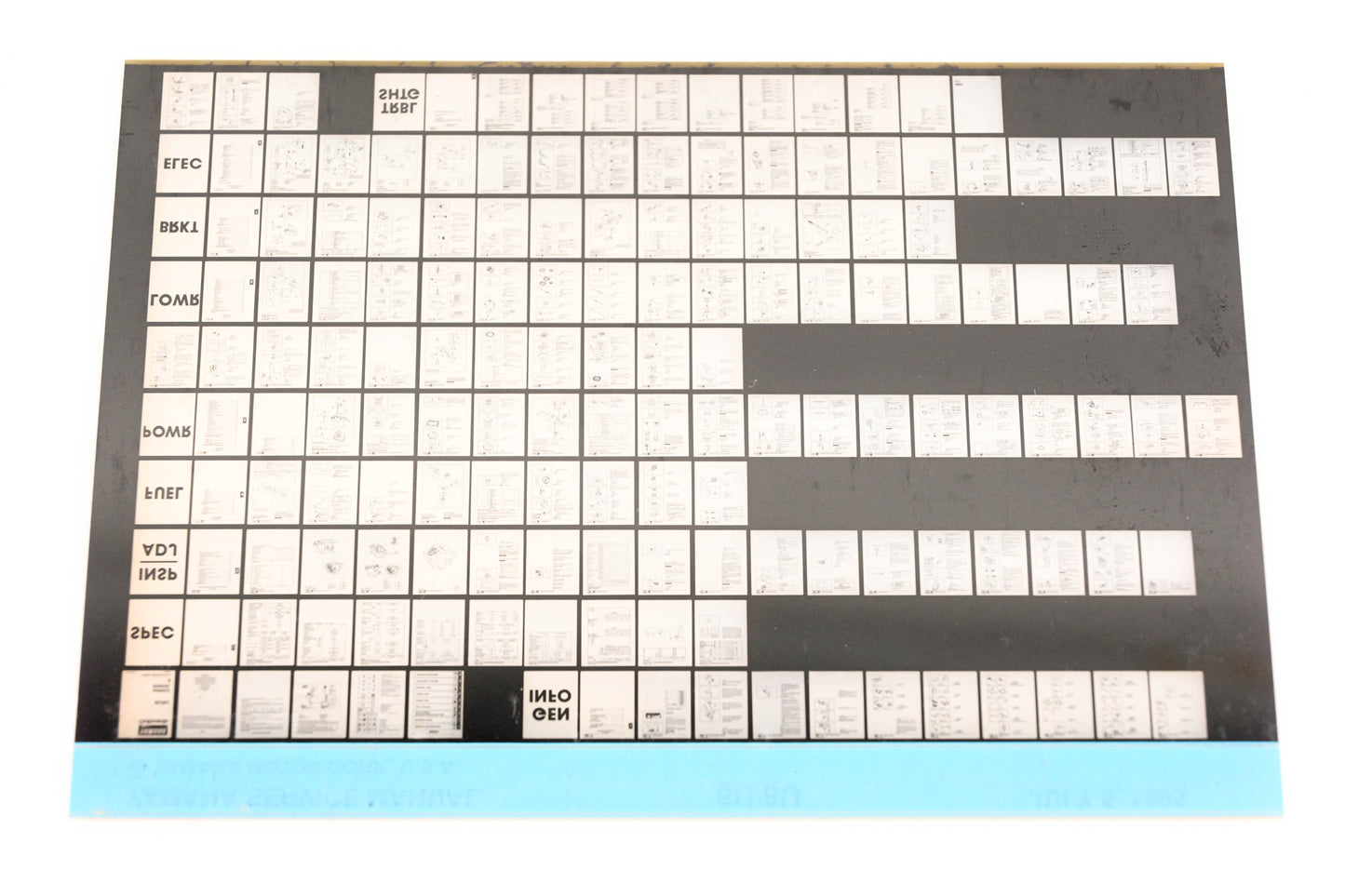 OEM Yamaha XM006-56 1995 6U/8U Service Manual Microfiche