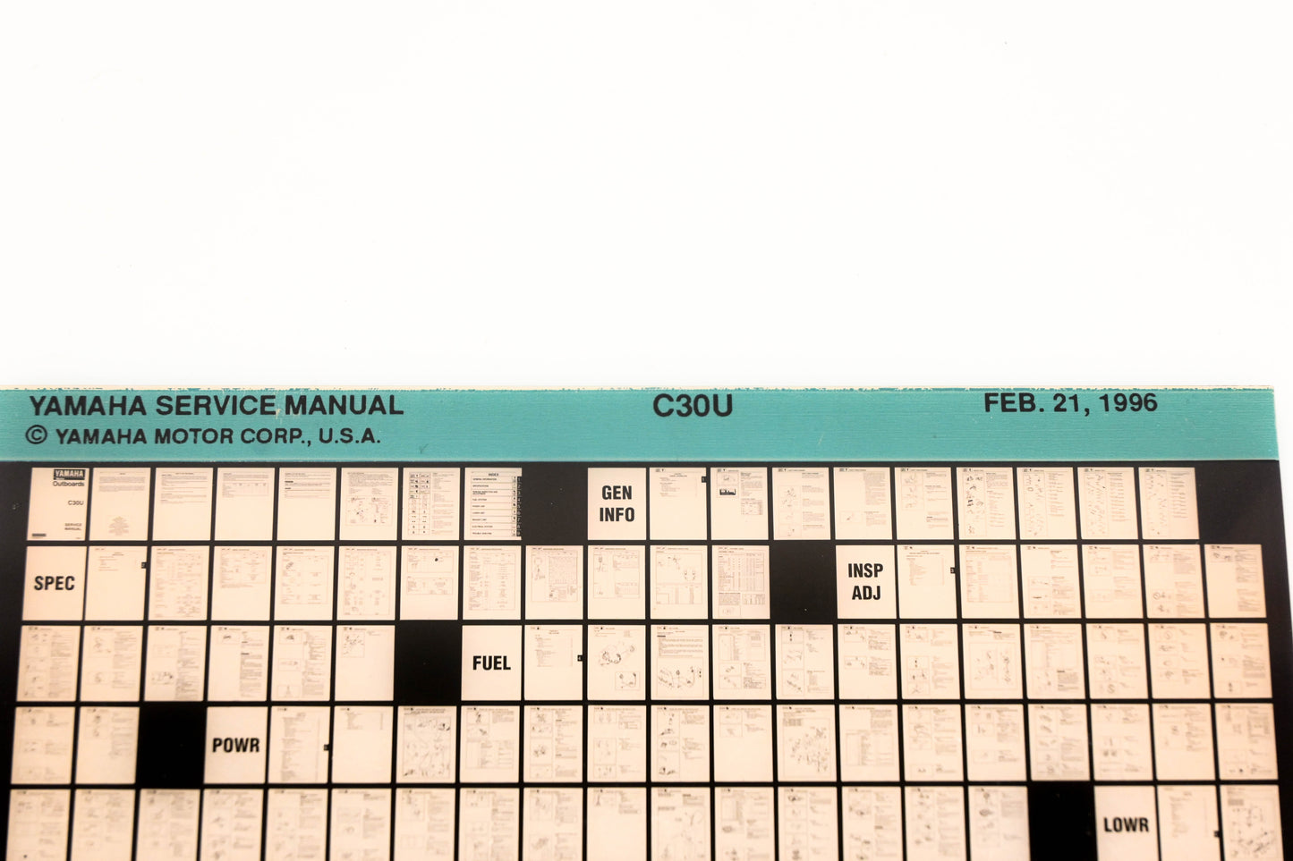 OEM Yamaha XM006-60 1996 C30U Service Manual Microfiche