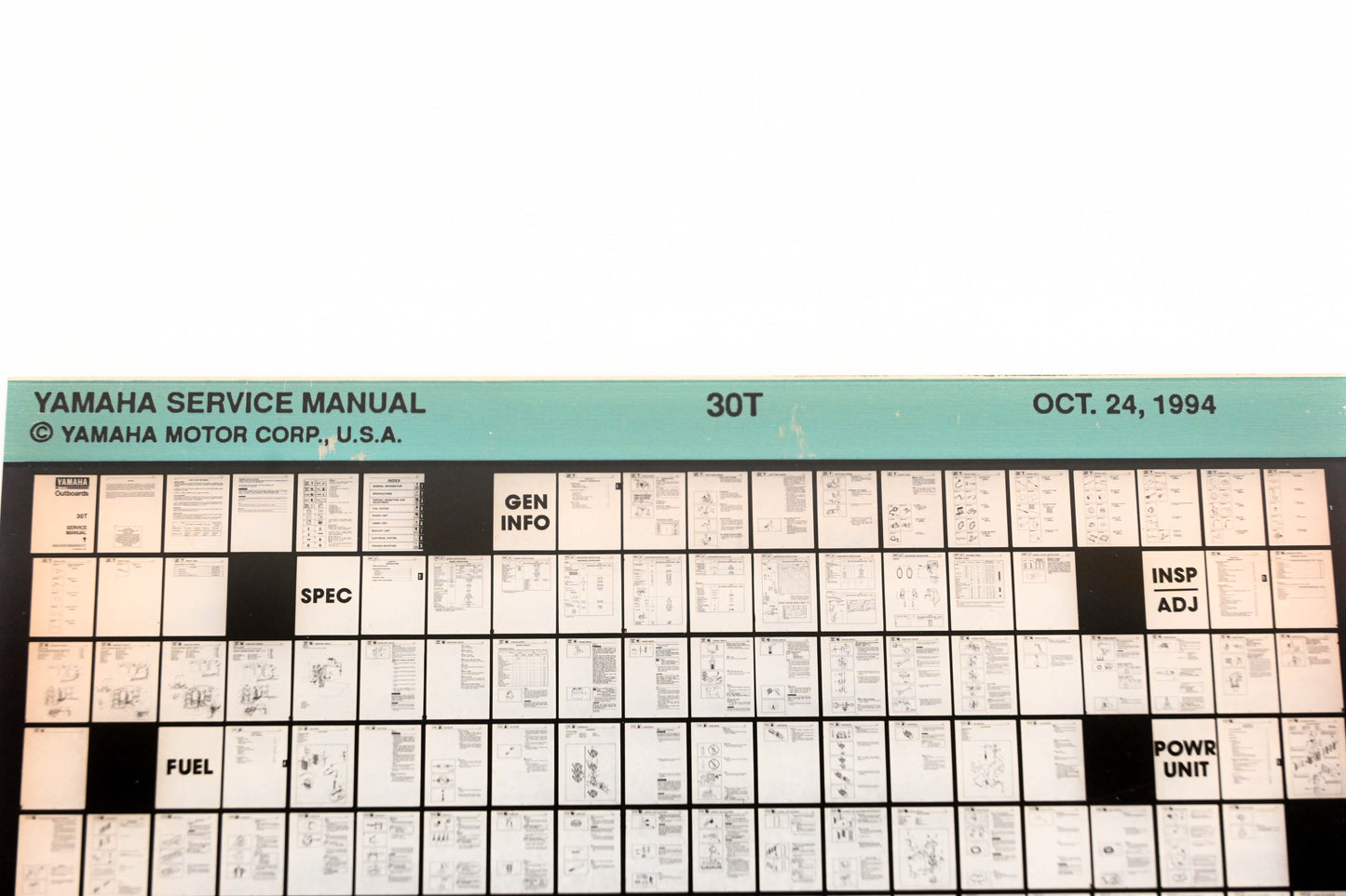 OEM Yamaha XM006-61 1994 30T Service Manual Microfiche