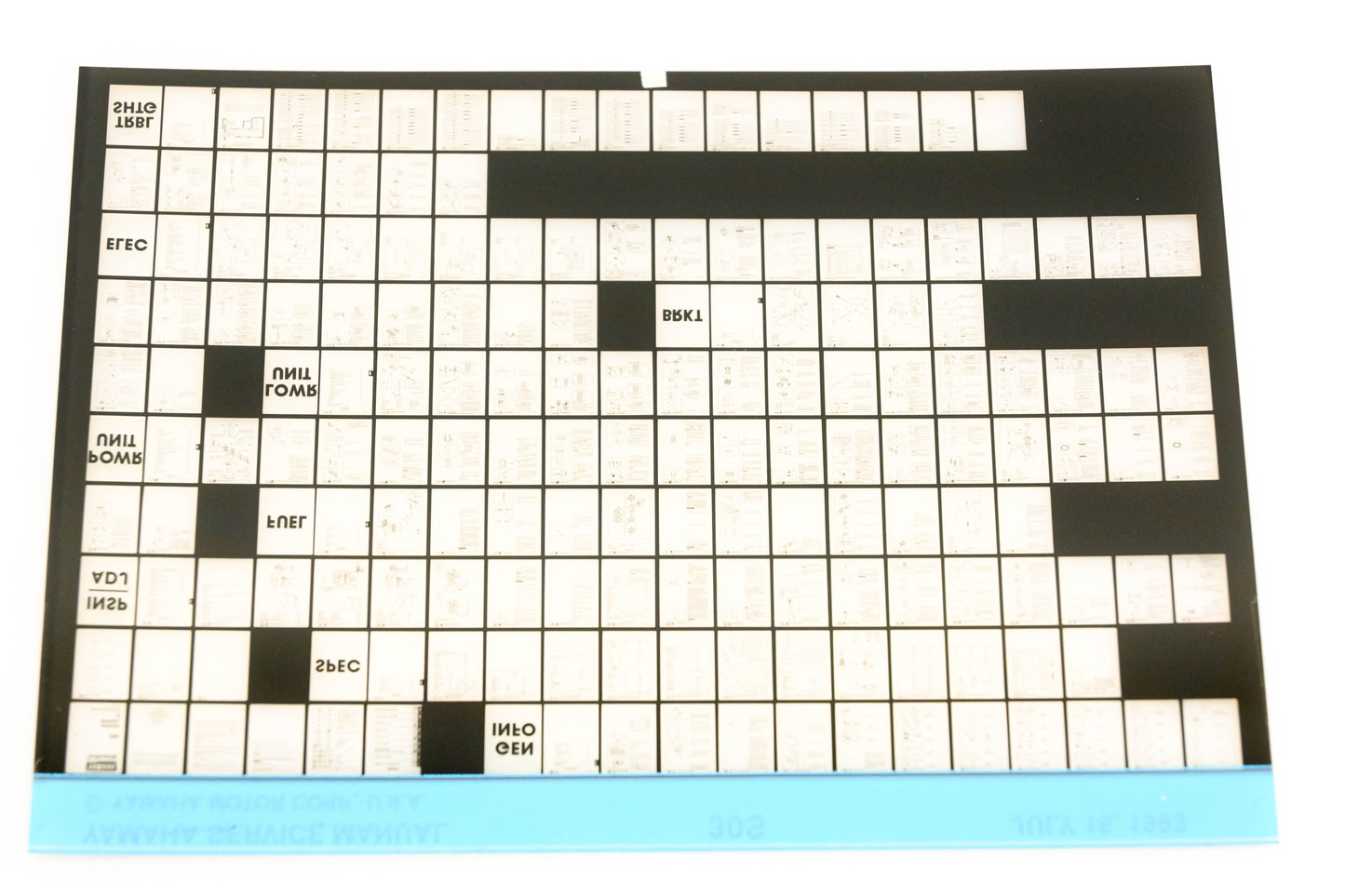 OEM Yamaha XM006-62 1993 30S Service Manual Microfiche