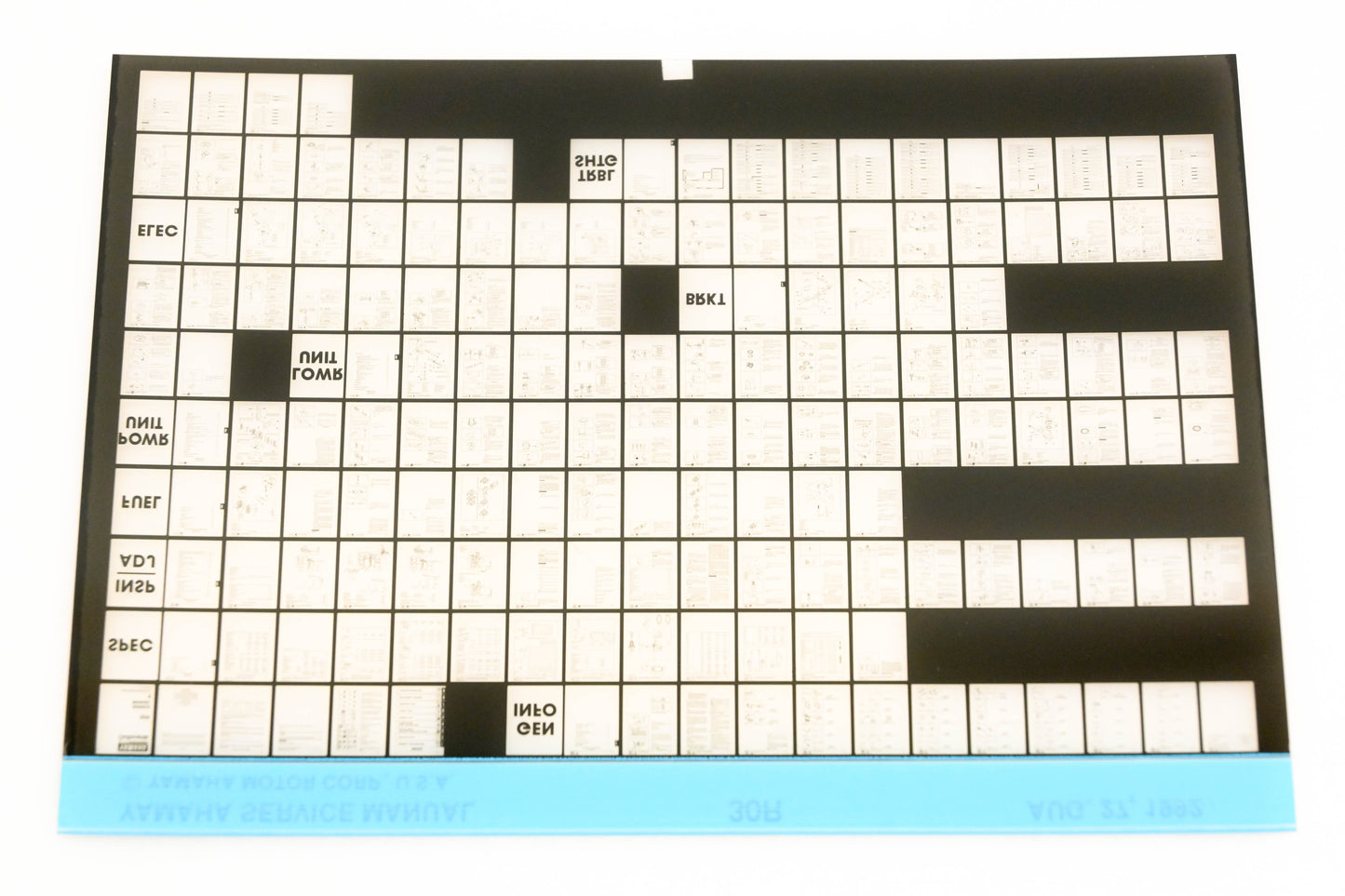 OEM Yamaha XM006-63 1992 30R Service Manual Microfiche