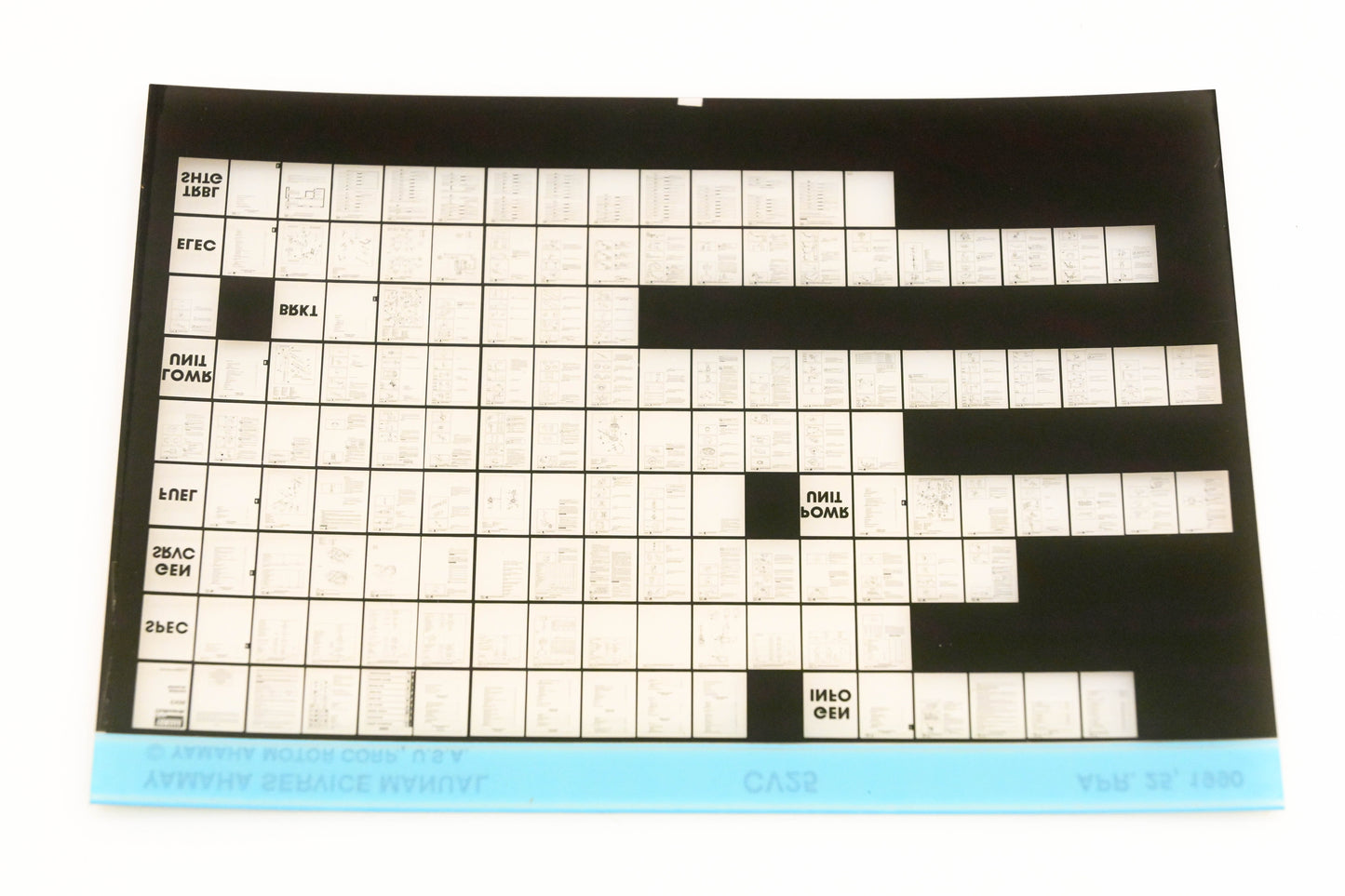 OEM Yamaha XM006-66 1990 CV25 Service Manual Microfiche