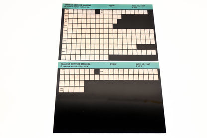 OEM Yamaha XM006-71 1997 F25W Service Manual Microfiche Lot