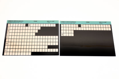 OEM Yamaha XM006-71 1997 F25W Service Manual Microfiche Lot