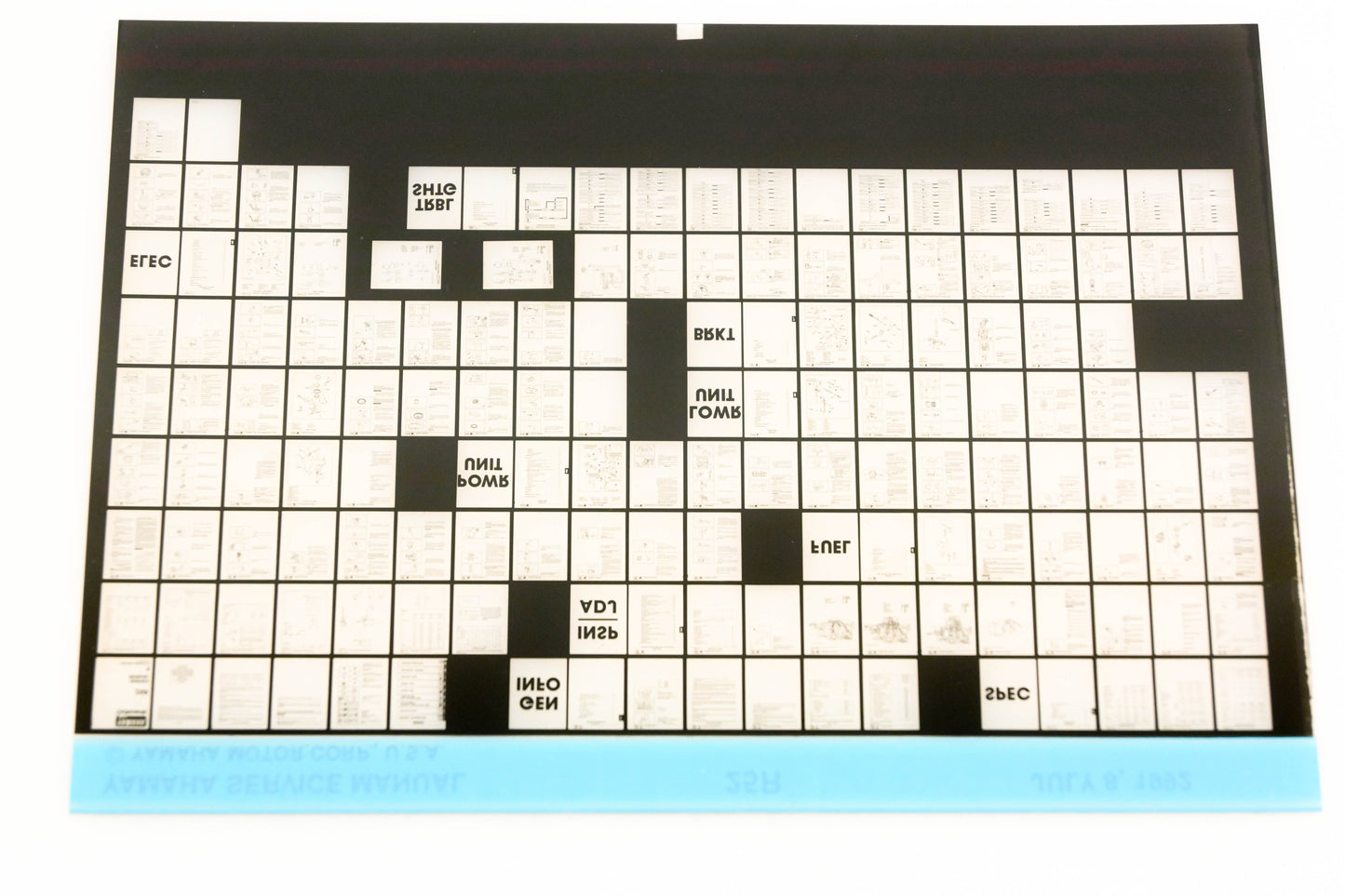 OEM Yamaha XM006-72 1992 25R Service Manual Microfiche