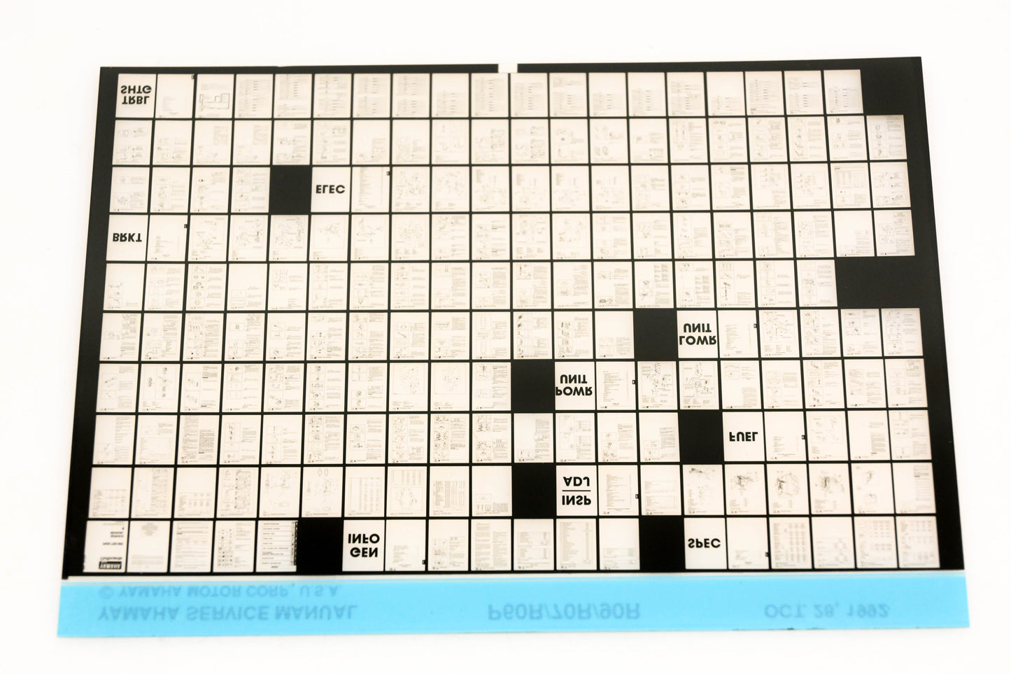OEM Yamaha XM006-75 1992 P60R/70R/90R Service Manual Microfiche