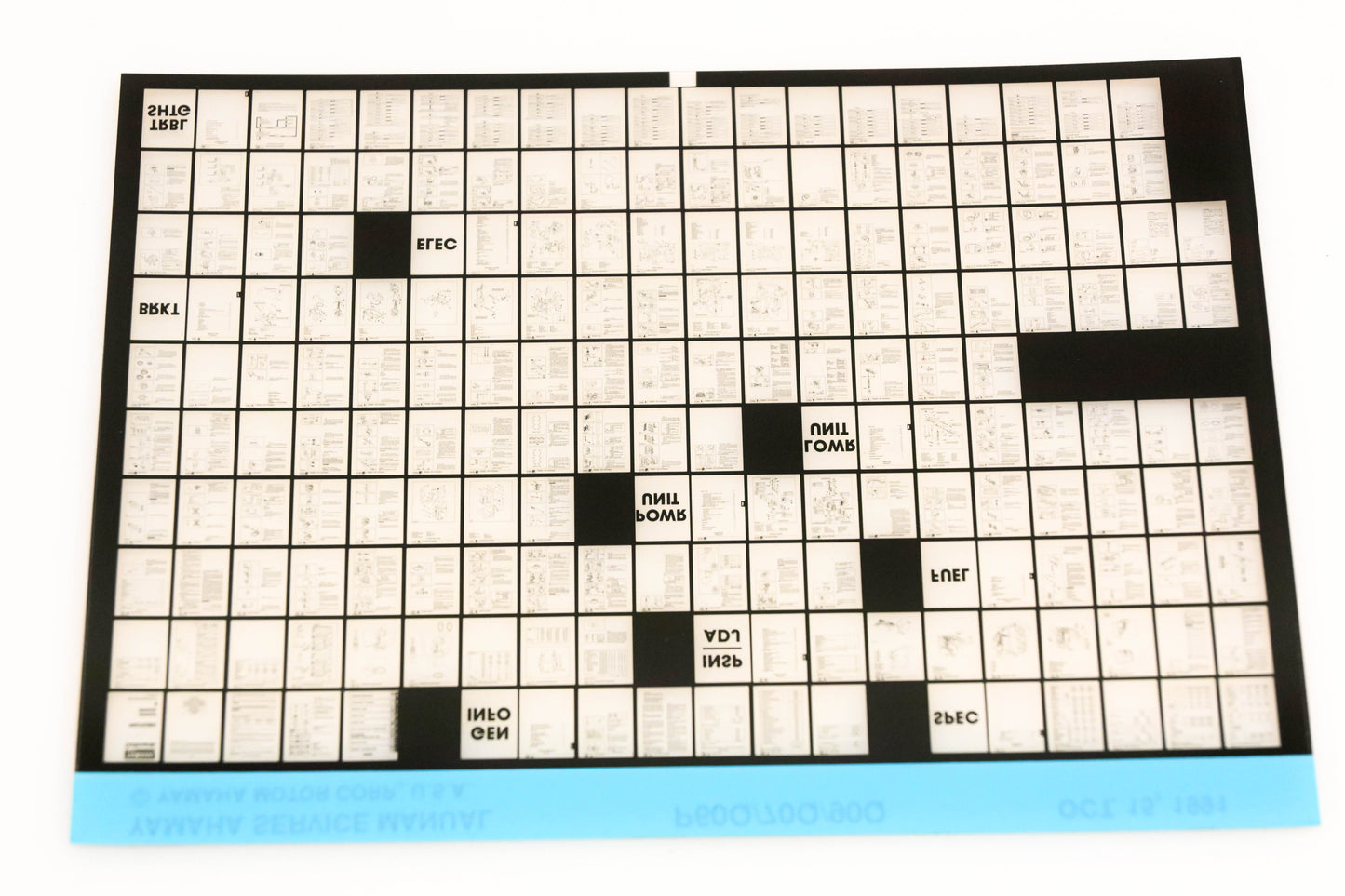 OEM Yamaha XM006-76 1991 P60Q/70Q/90Q Service Manual Microfiche
